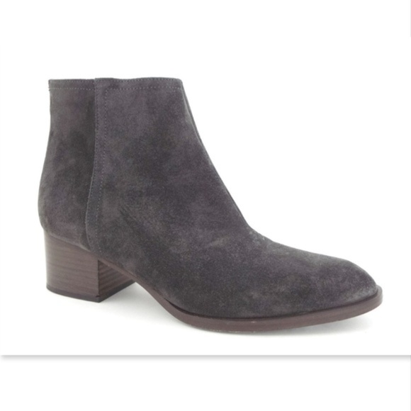 New RAG&BONE Asphalt Suede Block Heel Bootie 39.5 - Picture 1 of 8